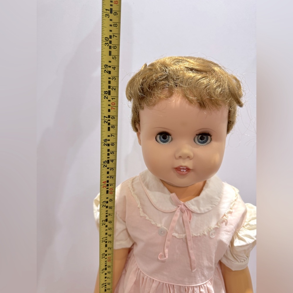 Vintage 30 inch stamped American Made 1960 Toodles Doll Non-walker - Picture 10 of 15